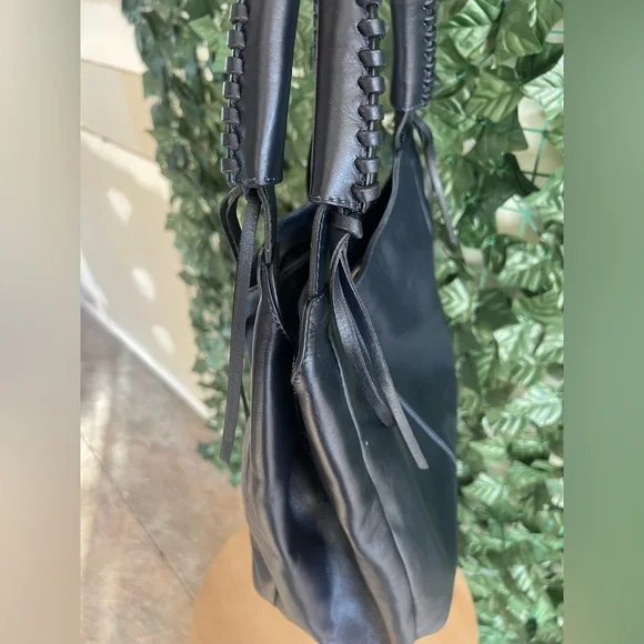 Vera Pelle made in Italy leather handbag bleu navy - Picture 12 of 12